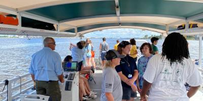 Kids experiencing marine life at summer camp